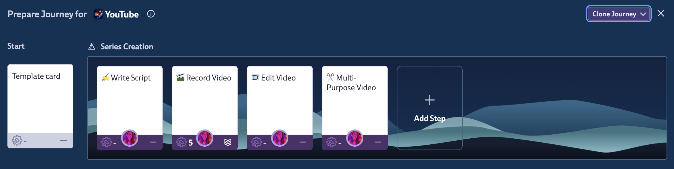 Journey Clone Button