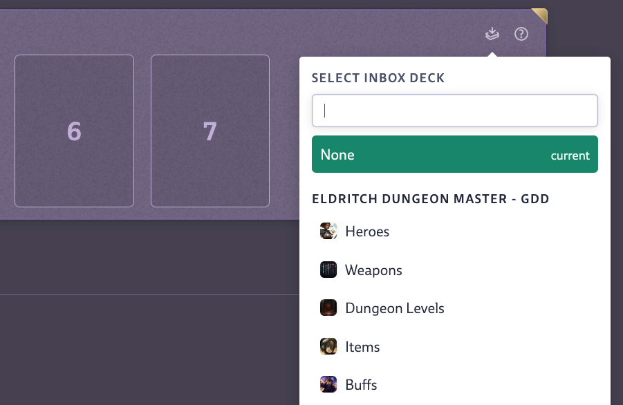 Deck Inbox on Hand